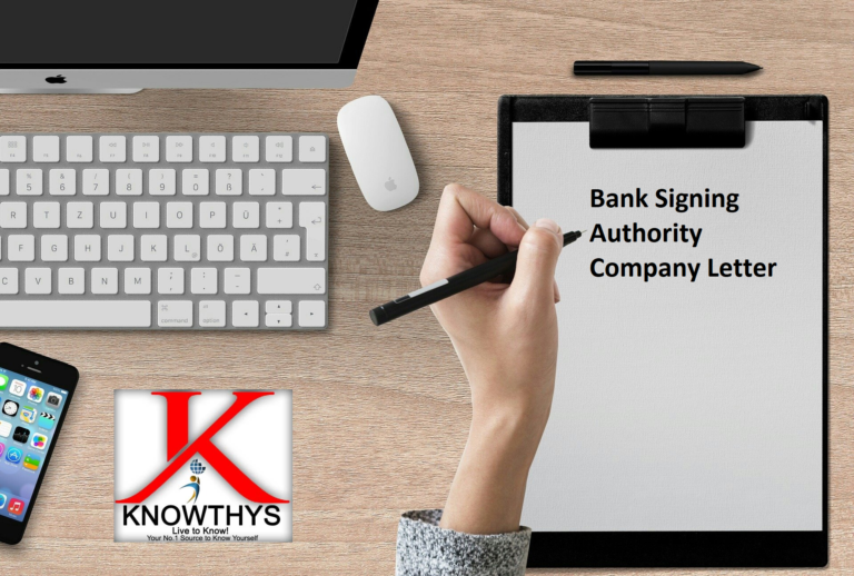 Bank Signing Authority Company Letter