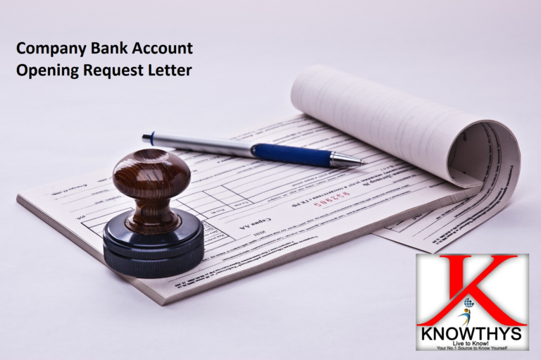 Company Bank Account Opening Request Letter